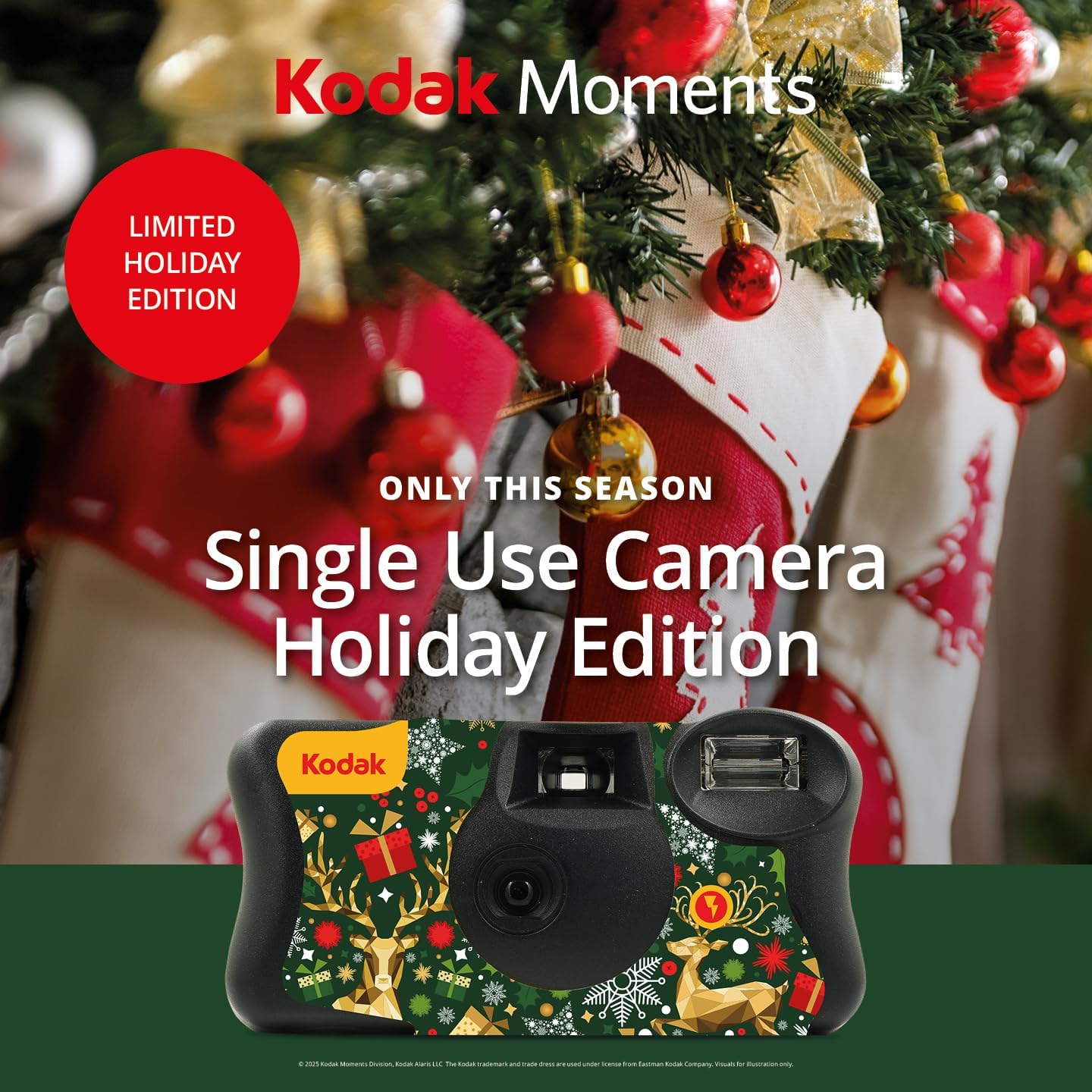 Kodak FunSaver Single Use Camera - 39 Shots Christmas Edition