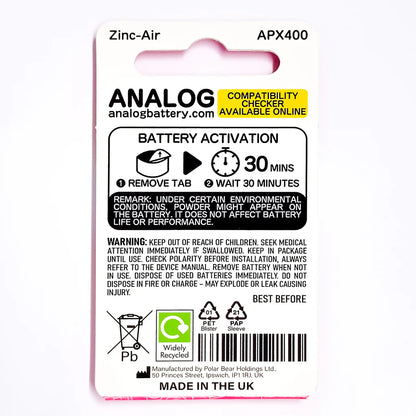PX400 Battery 1.35V (MR-42, H-B, 343, V400PX, MRB400, APX400)