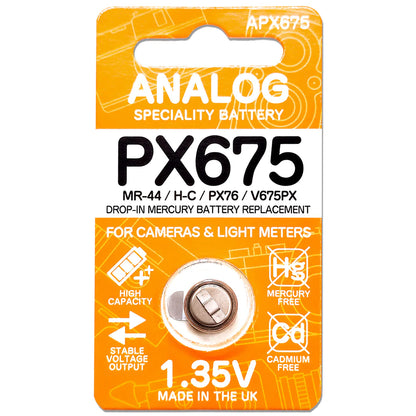 PX675 Battery 1.35V (PX76, H-C, MR-7, E313, EPX675, MR44, MRB675)