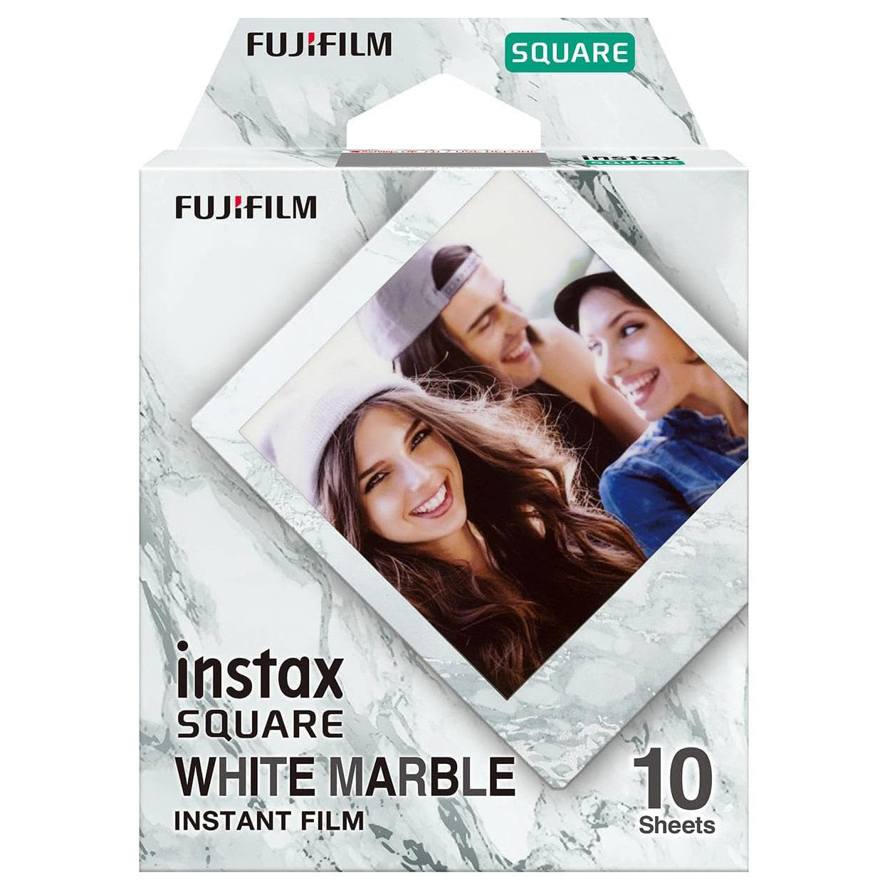 Fujifilm Instax Square White Marble Film - 10 shots