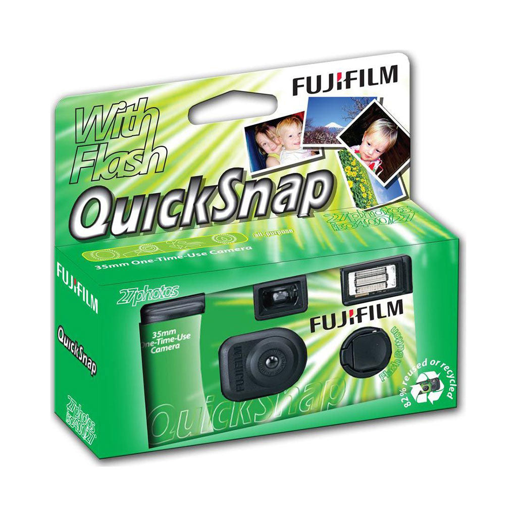 FujiFilm QuickSnap Flash Single Use Camera - 27 Exposures