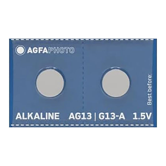 AgfaPhoto Alkaline LR44 / A76 Battery - 2pack