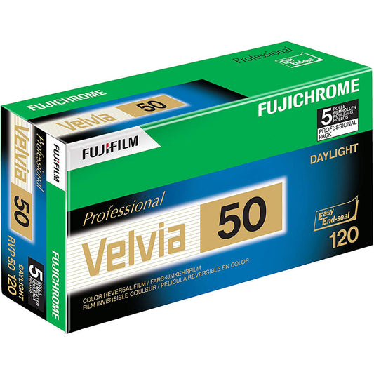 Fujifilm Velvia 50 120 Film - 5 Pack