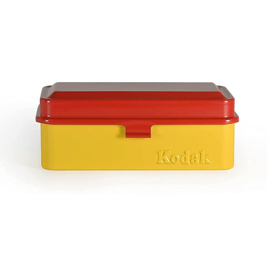 Kodak 35mm & 120 Film Case Large - Red & Yellow - for 10 Rolls of 35mm or 8 rolls of 120 Film