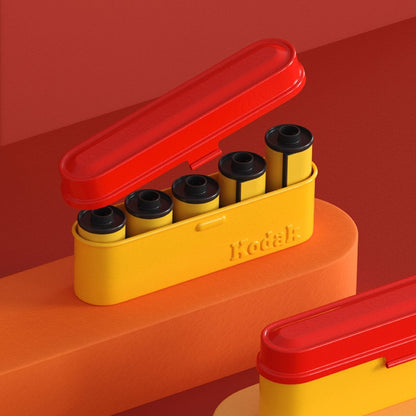 Kodak 35mm Film Case - Red & Yellow - for 5 Rolls of 35mm Films – Stuck in  Film